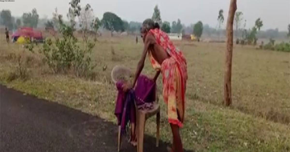 Odisha: 70-year-old woman walks miles barefoot with support of broken chair to collect pension money